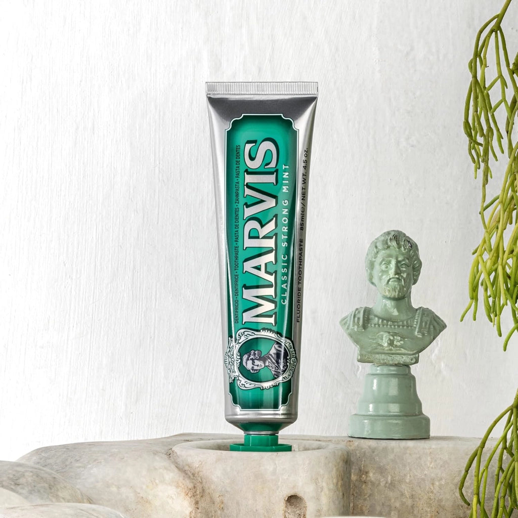Marvis dentifricio cura delle gengive classic strong mint da 85 ml pezzi 3