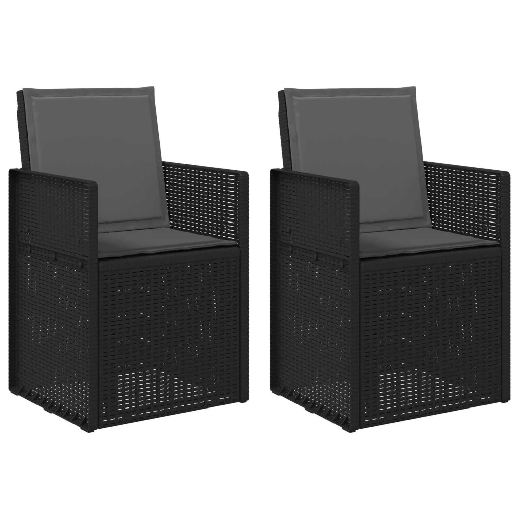 Sedie da pranzo da giardino 2 pcs Antracite PP 899986