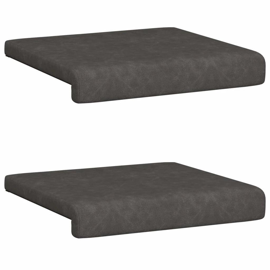 Cuscino per panchina 2 pcs Similpelle Nero Profondità 35 cm 42043044