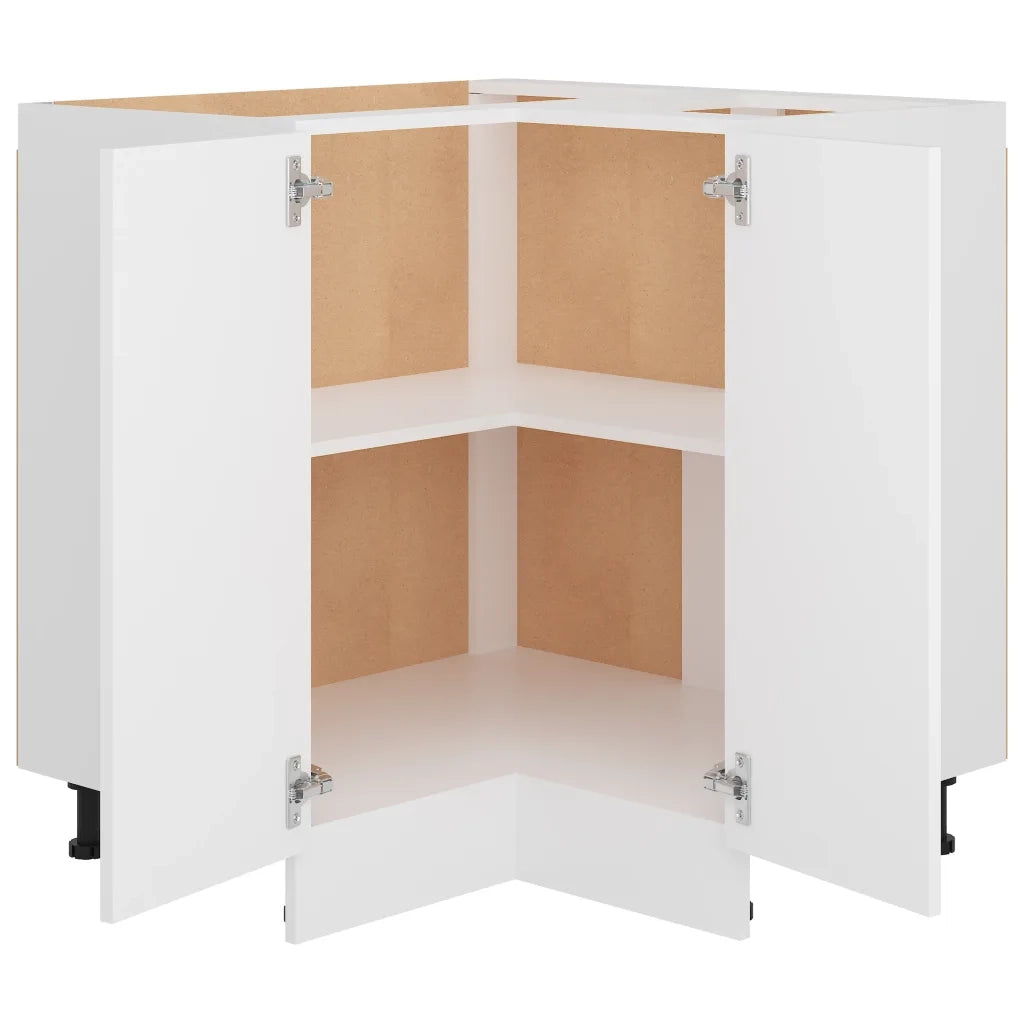 Pensile da cucina | Armadio Angolare ¡°Lyon¡± Bianco 75,5x75,5x81,5 cm