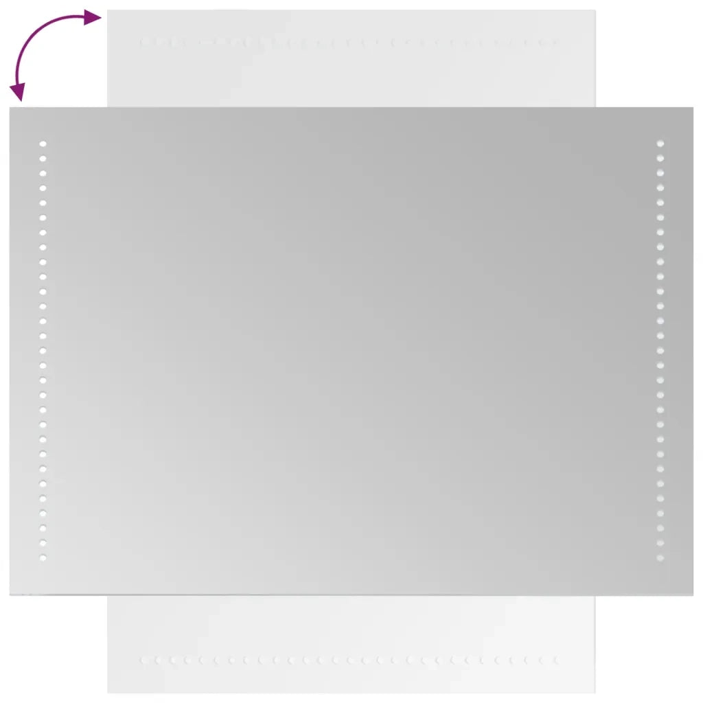 Specchio da Bagno con Luci LED 50x70 cm 3154048