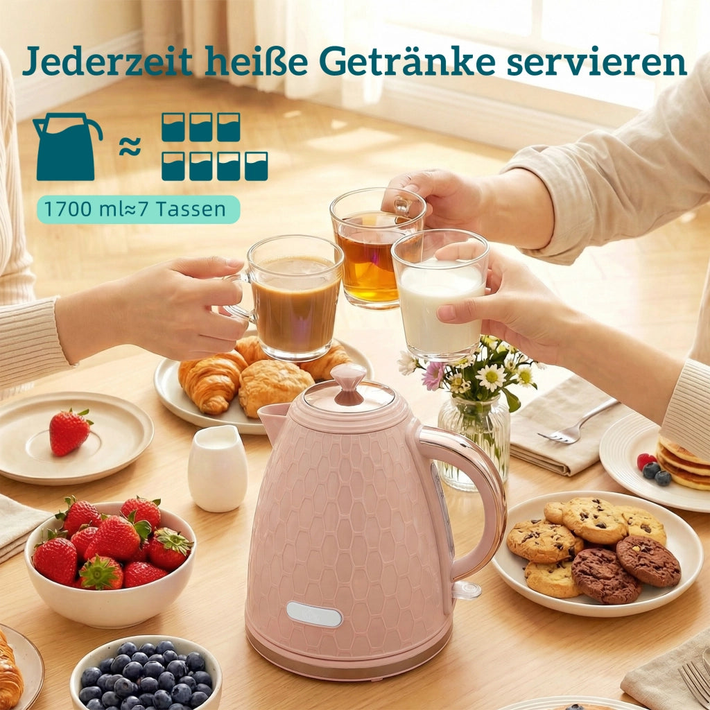 Bollitore e tostapane ¨C zephmum ¨C Rosa, 1.7L 2200W