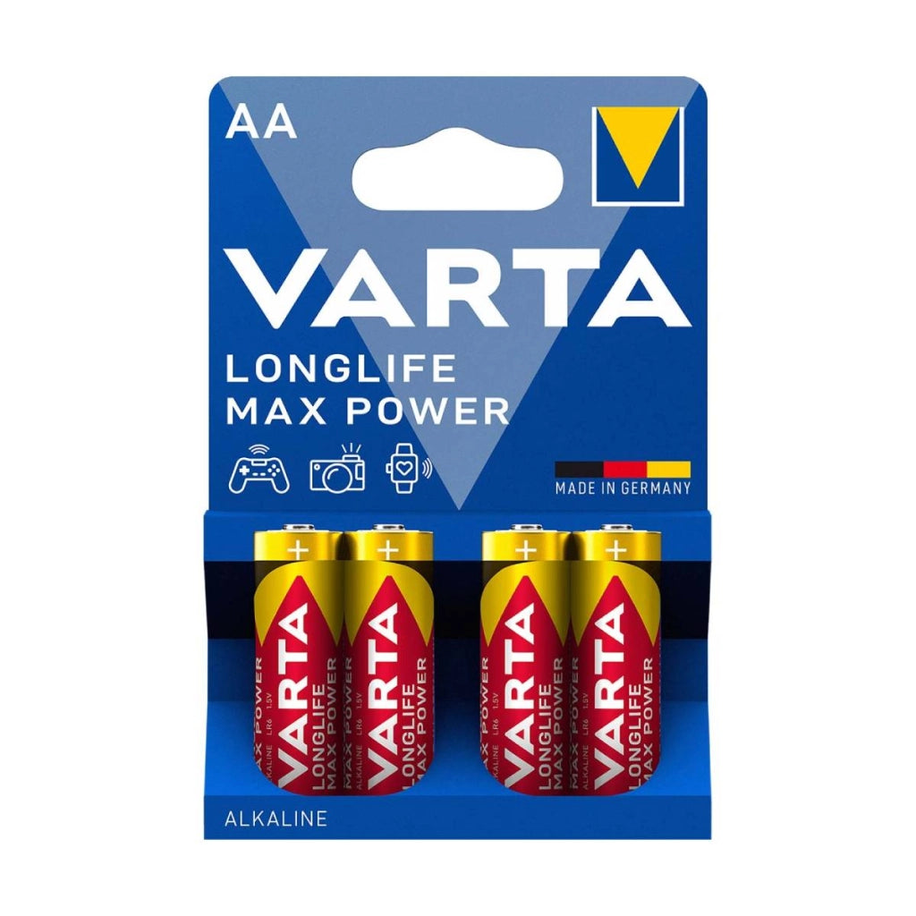 Pile di ricambio Alcaline AA 1,5V Longlife 4 pezzi  Varta