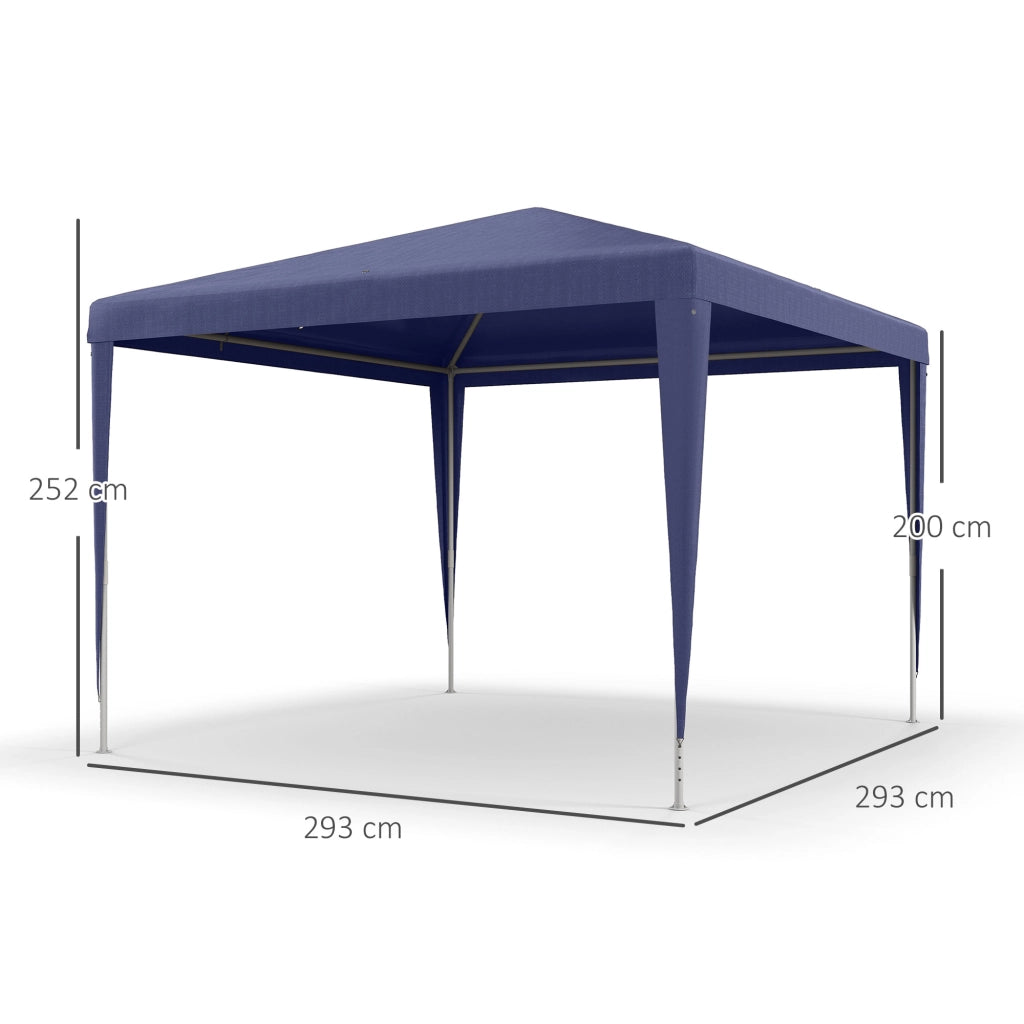 Gazebo Pieghevole 3x3 m ¨C Xylo ¨C Blu Anti UV Portatile Giardino