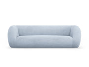 Cosmopolitan Design - Divano "Essen" 3 posti in bouclé azzurro 