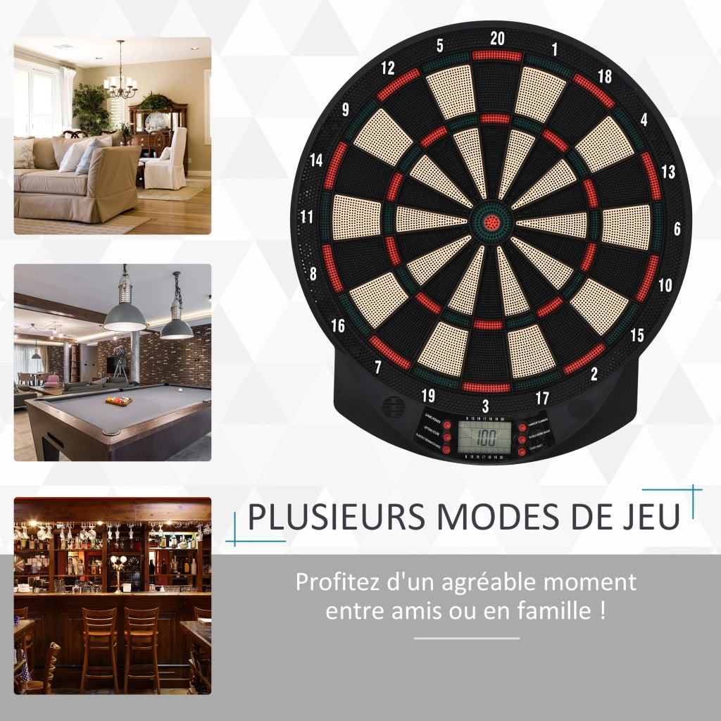 Bersaglio Freccette Elettronico ¨C Xylo ¨C 27 Giochi 202 Varianti 8 Giocatori Display LED