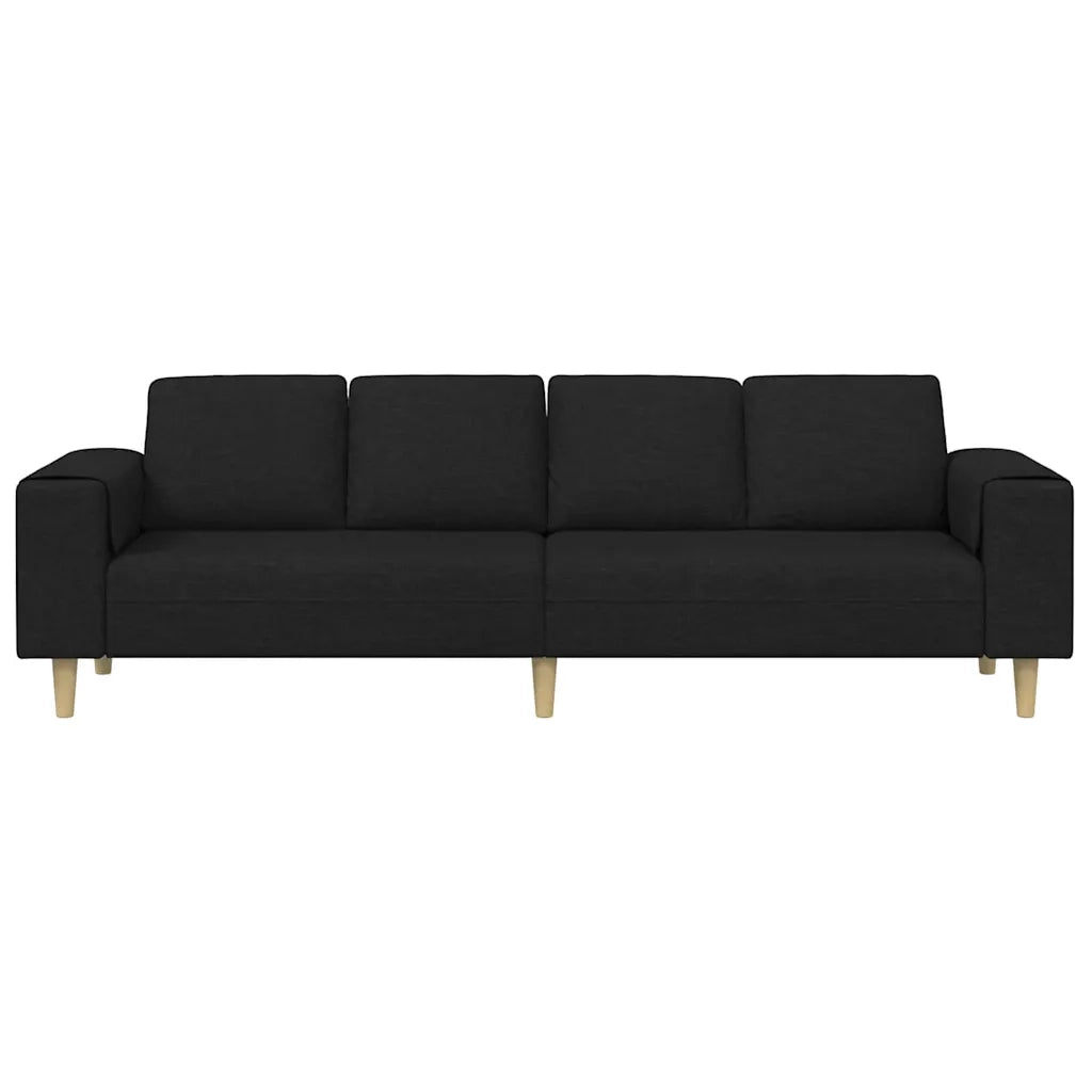 Divano per Soggiorno Nero 250 x 77 x 76 cm Poliestere 3335083