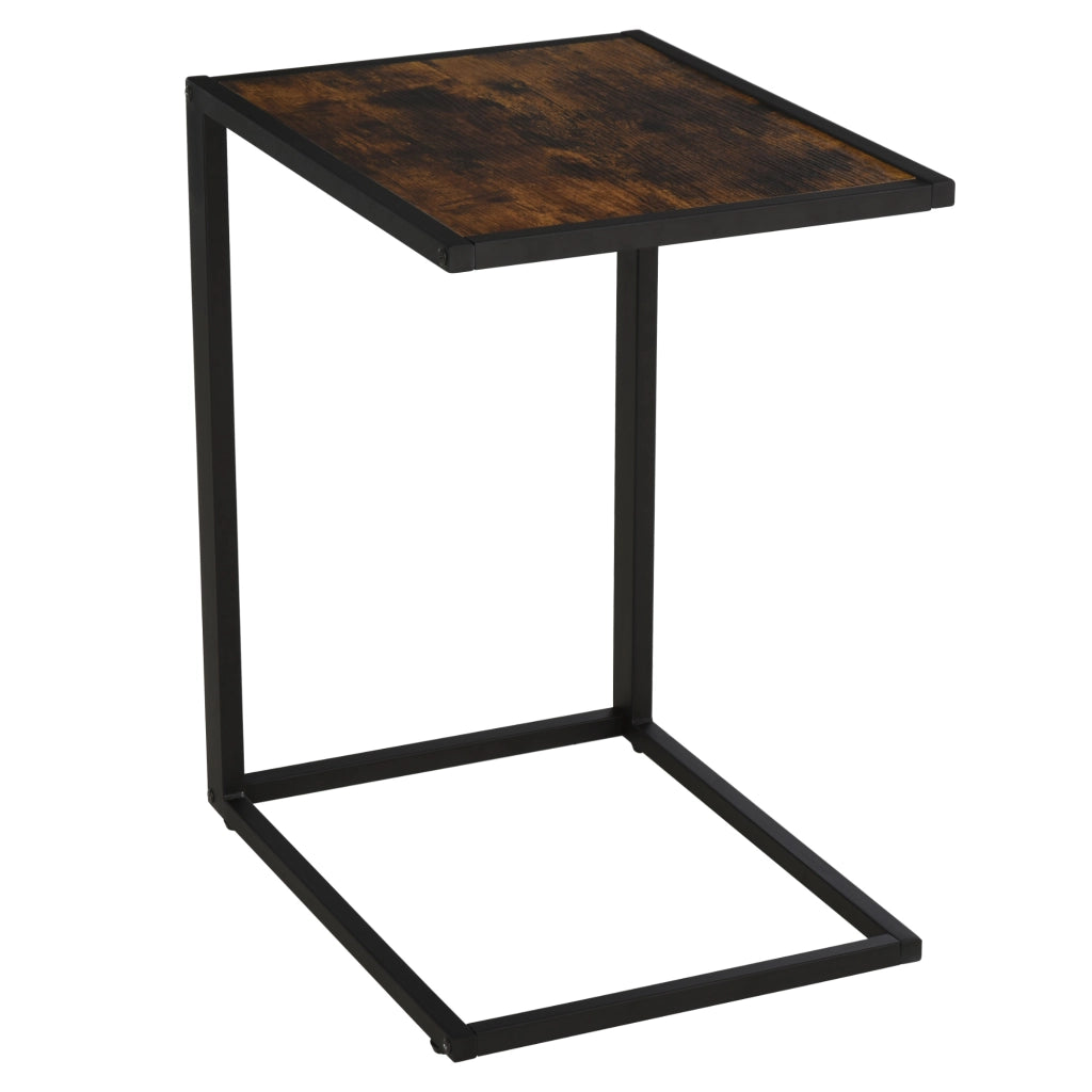 Tavolino da caff¨¨ a C ¨C Xylo ¨C metallo MDF marrone rustico 40,6x50,8x64,2 cm