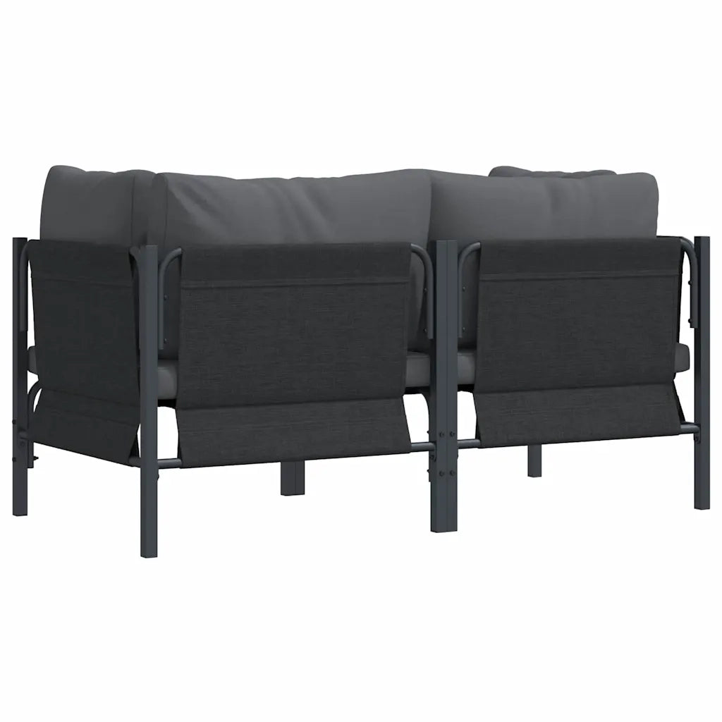 Mobili da Esterno 2 pcs Antracite 80 x 80 x 71 cm Acciaio
