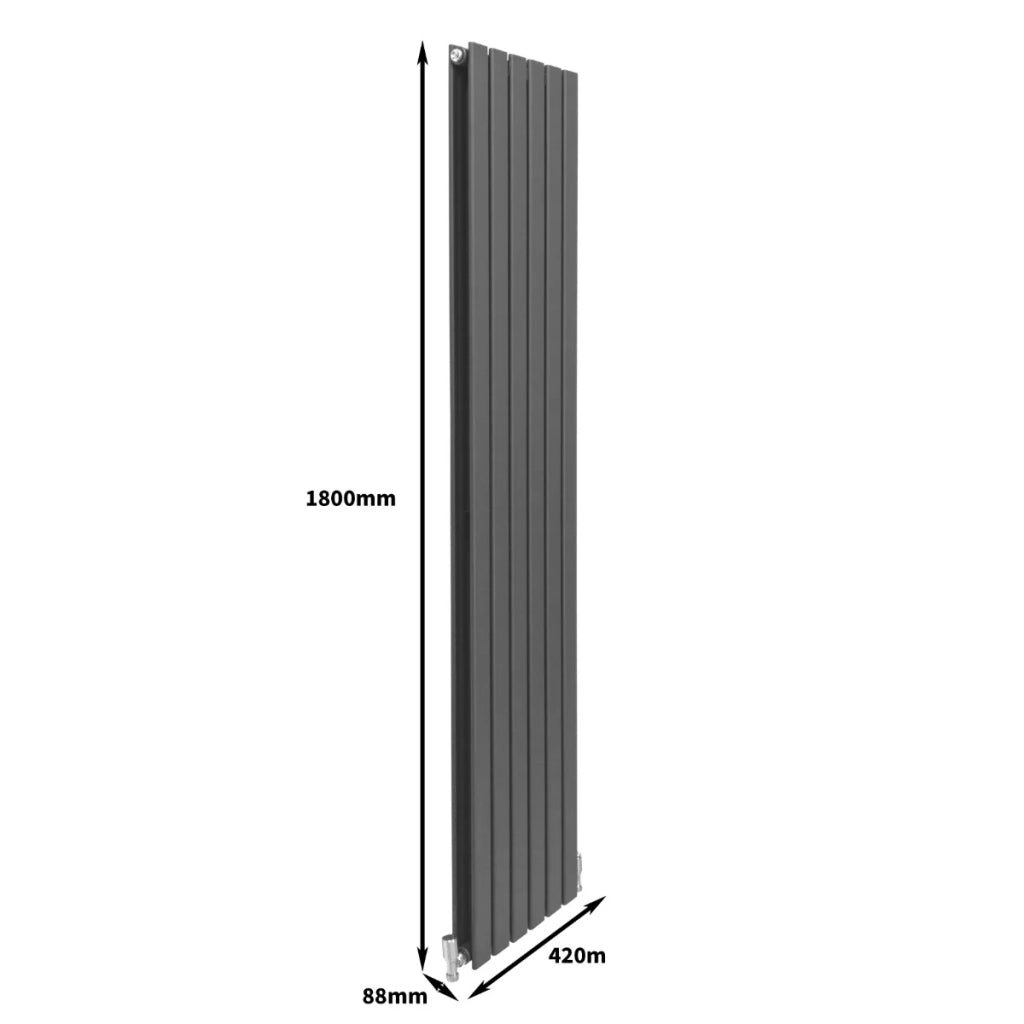 Radiatore Termosifone Termoarredo Design Piatto Pannello Elementi Grigio