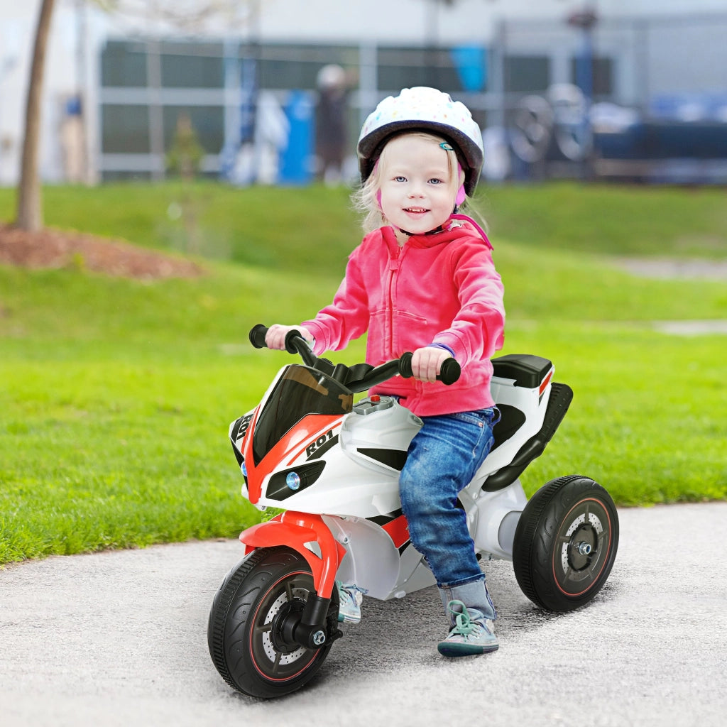 Moto Cavalcabile per Bambini   Bianco e Rosso