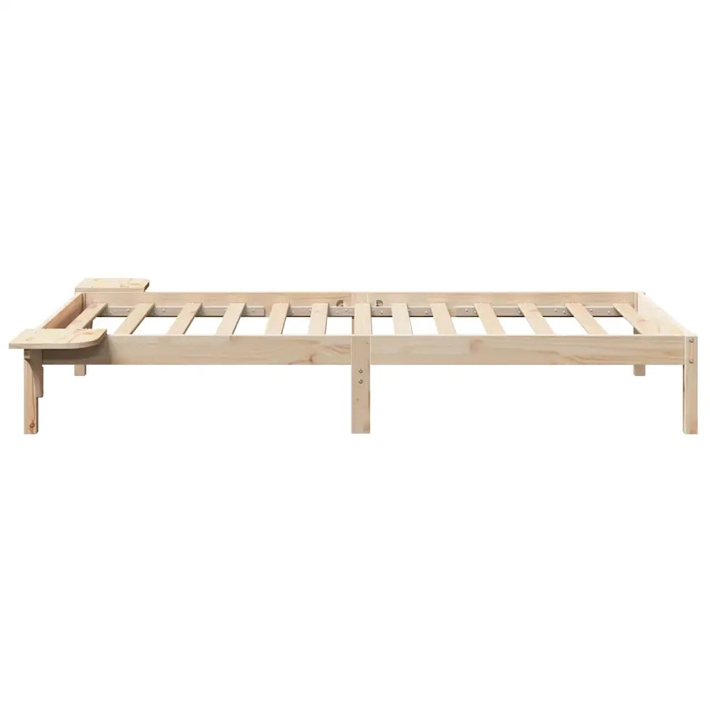 Struttura del letto Naturale 90 x 190 cm Pino massello 873211