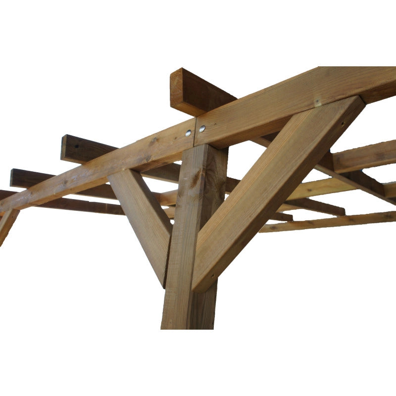 Tetto Couv'Terrasse in legno 3x9,2m - con tetto
