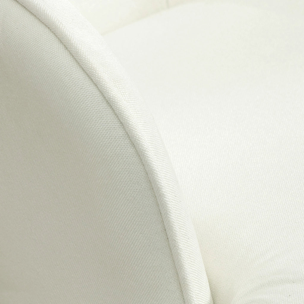 Poltrona a Dondolo con Poggiapiedi e Braccioli ¨C Minimal ¨C Crema