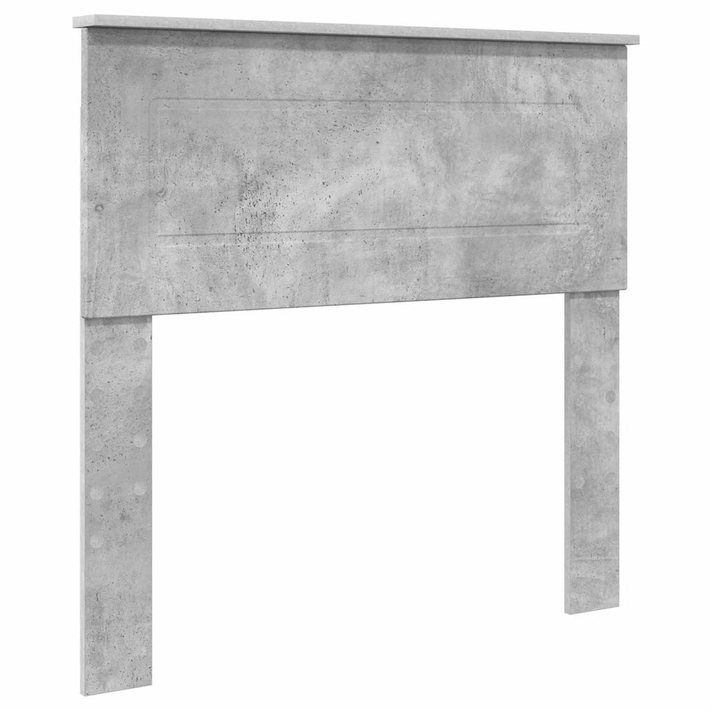 Letto con Contenitore con testiera Grigio cemento 70 x 190 cm
