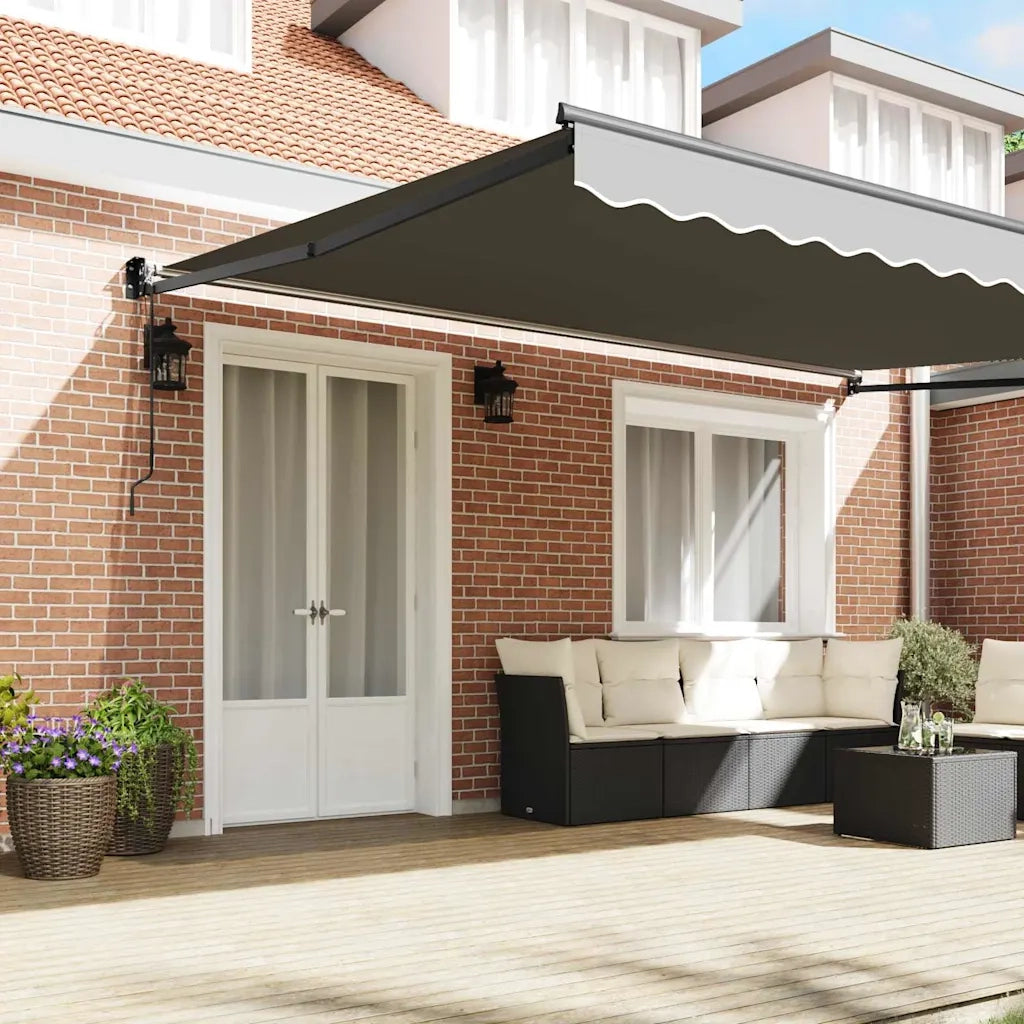 Tenda da Sole Antracite 5 x 3 m Metallo 362035