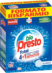 FUSTONE DI DETERSIVO IN POLVERE BIOPRESTO DA 62MISURINI CLASSICO