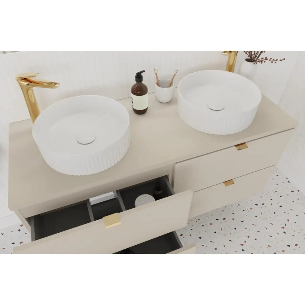 Set da bagno BELLA: mobile sottolavabo 120cm + piano per lavabo