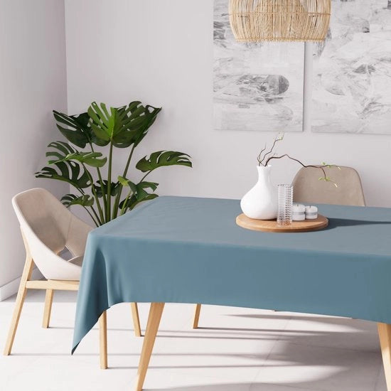 Tavolo da giardino in polyester, blu, 160 x 270 cm
