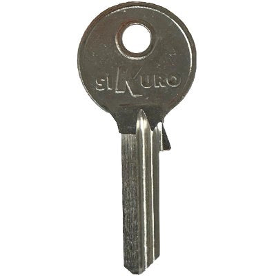 CHIAVE PIATTA ILSA BK009 ORIGINALE - OTTONE NICHELATO- 10 pezzi