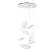 Lampadario Empire cromato acrilico LED 121W Maxlight
