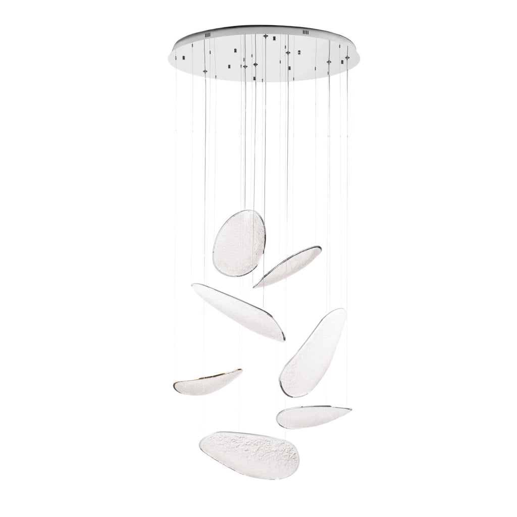Lampadario Empire cromato acrilico LED 121W Maxlight