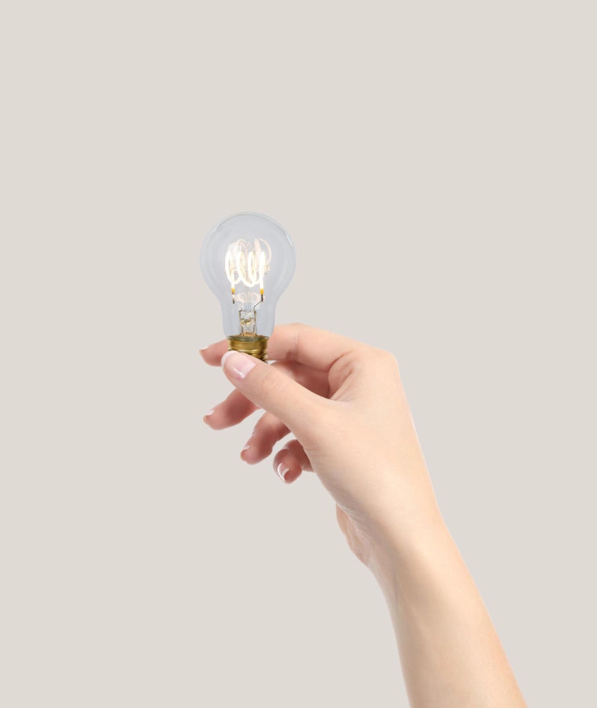 Lampadina LED filamento E27 5W vetro trasparente Lucide