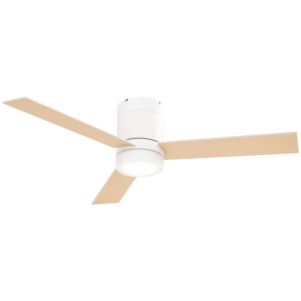 Ventilatore a Soffitto con Luce LED ¨C Minimal ¨C Bianco ?112x25 cm 48W