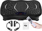 Piattaforma vibrante fitness Bluetooth 5 programmi 99 livelli 2 fasce elastiche e telecomandonero