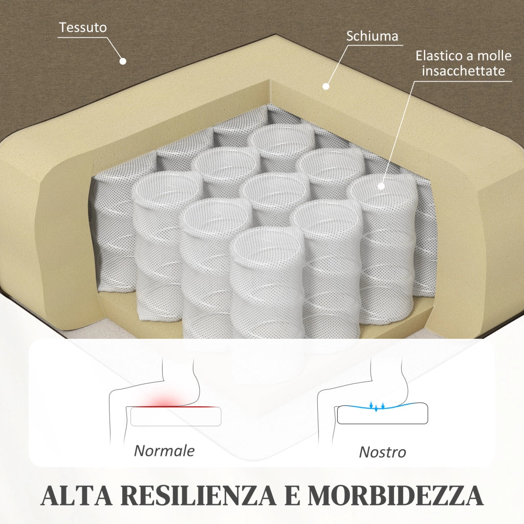 Poltrona Relax Reclinabile con Poggiapiedi ¨C Xylo ¨C Tessuto Beige