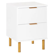 Comodino oro bianco 2 cassetti Camera da letto moderna e retrò