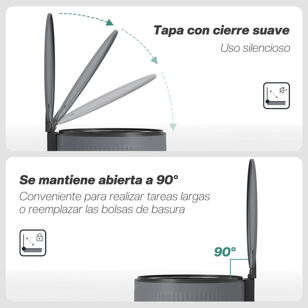 Cestino 30L con Pedale ¨C Minimal ¨C Grigio