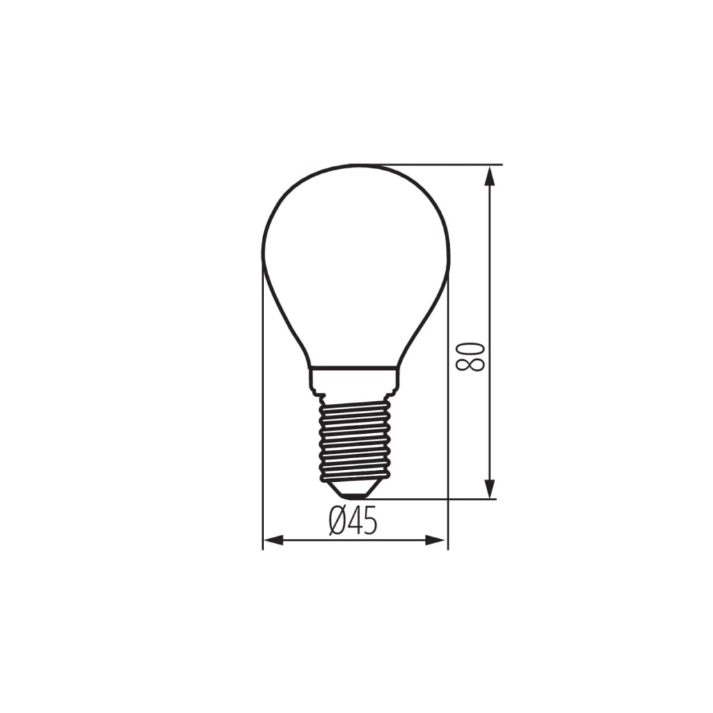 Lampadina LED Filamento E14 4,5W 2700K Kanlux 29626