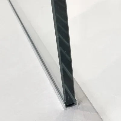 Doccia Walk-In 100 cm trasparente 8 mm profilo cromo H 200 cm  Tay