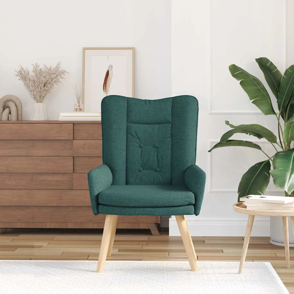 poltrona Verde Scuro 63 x 67 x 94 cm Tessuto e compensato 42001829