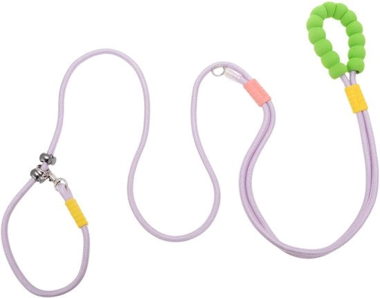 Cintura per cani 2.5m - Cintura adattabile con crociera - Multifunzionale - Maniglione in schiuma - Cinturino in nylon duraturo - Rotazione 360 gradi - Cinturino per cani