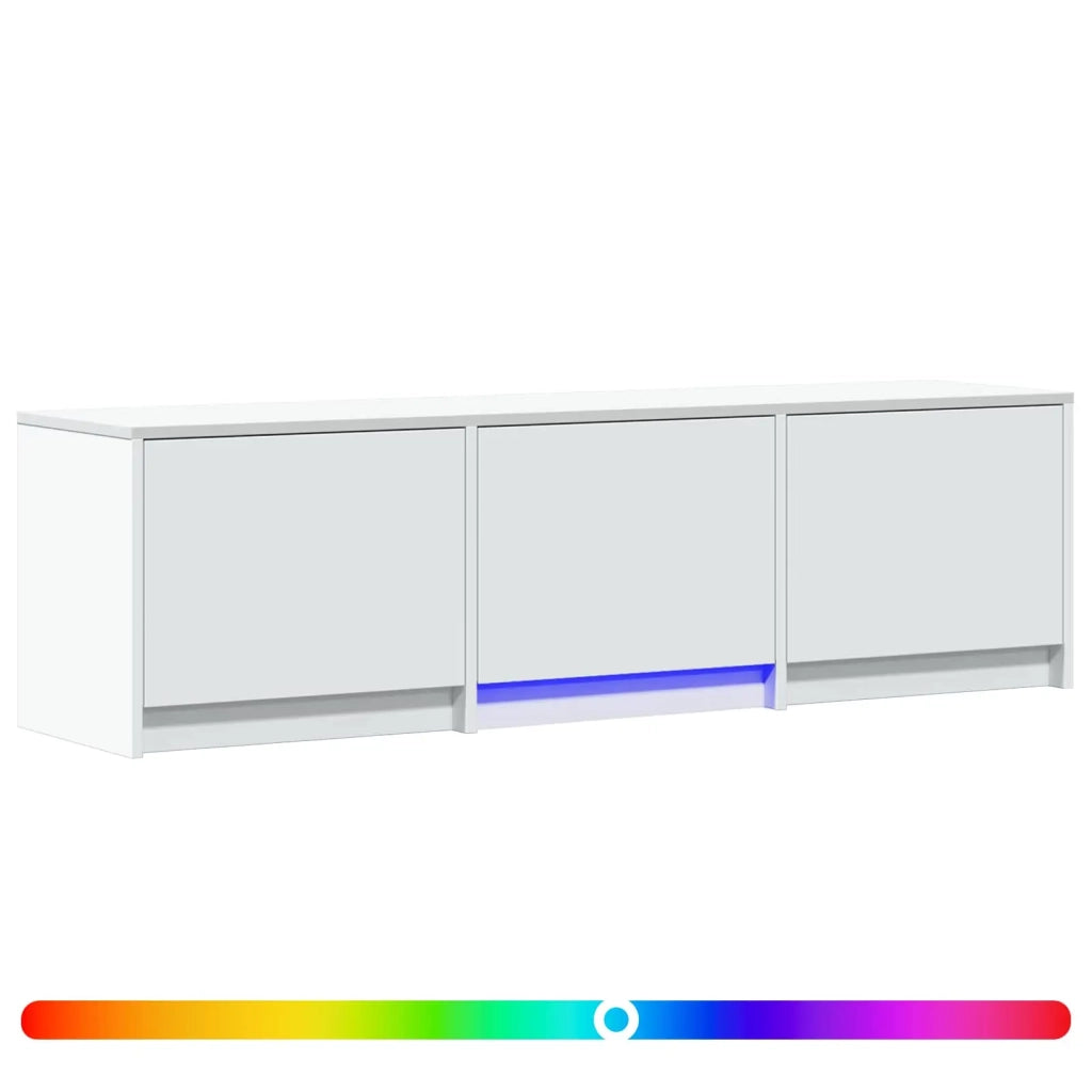 Mobile TV con LED Bianco 140 x 34 x 40 cm Legno ingegnerizzato 3418710