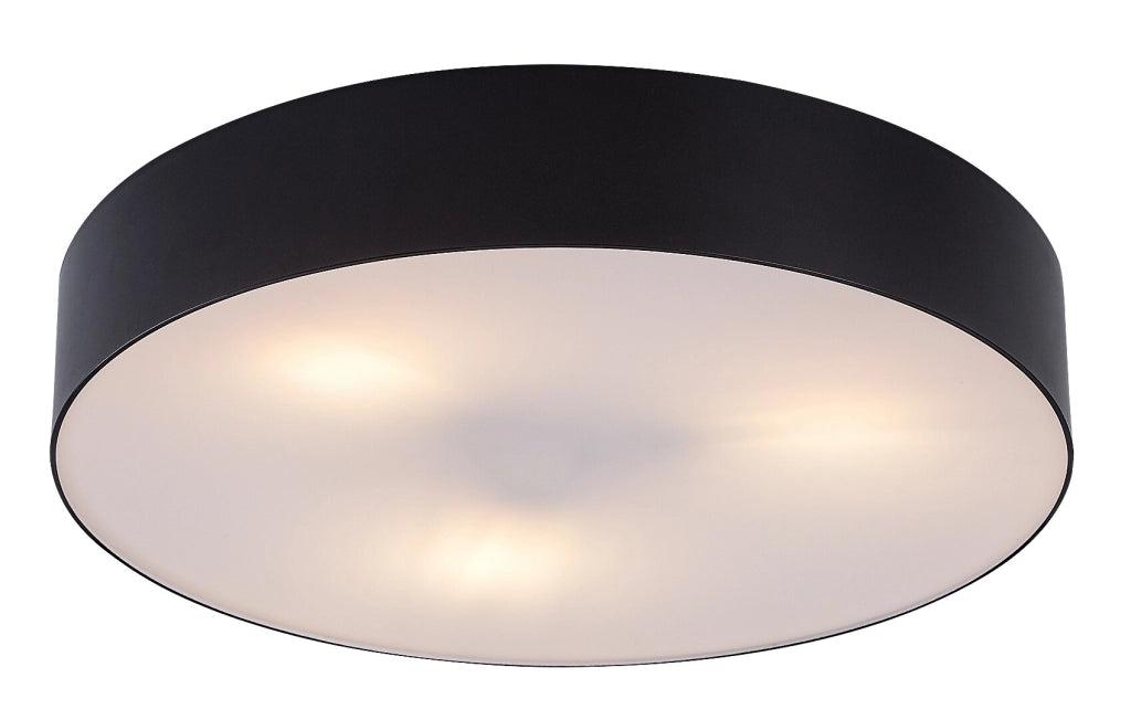 Plafoniera esterna Dolen 3xE27 nera IP43 Rabalux