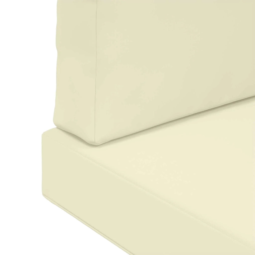 Cuscino per divano da esterno 3 pcs Crema Poliestere 900746