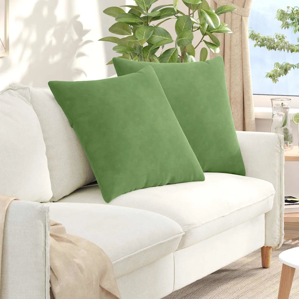 Cuscini da Divano 2 pcs Verde chiaro 60 x 60 cm 42014017