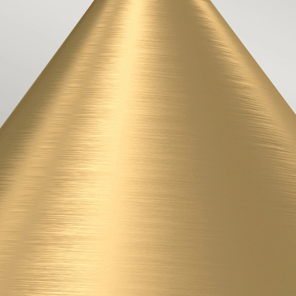 Applique minimal oro spazzolato cono E27 60W Remyck