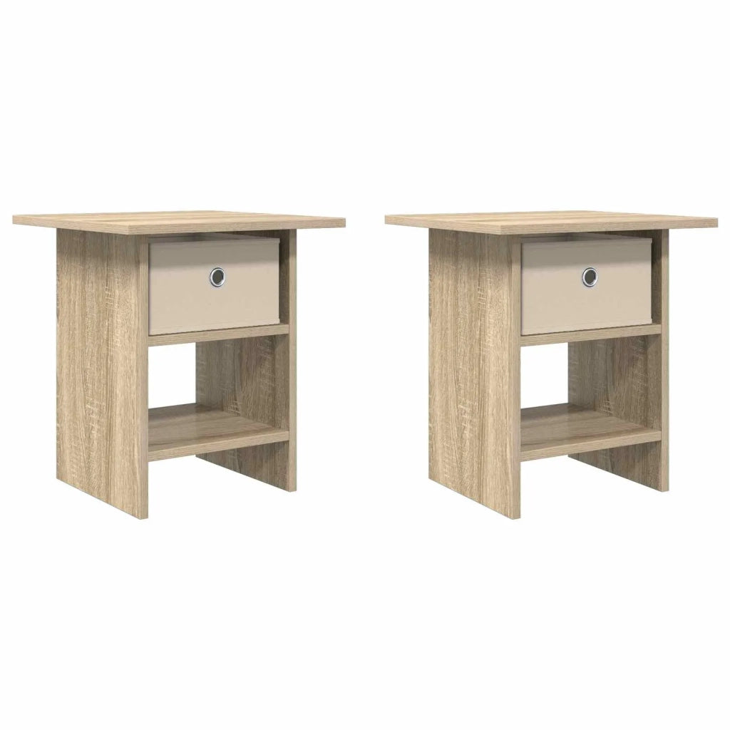 Comodino 2 pcs Rovere Sonoma 41 x 40 x 45 cm Legno multistrato 8000441