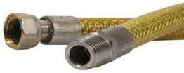 TUBO FLESSIBILE P/GAS 200 CM MF 1/2 UNI14800- 1,0 pz