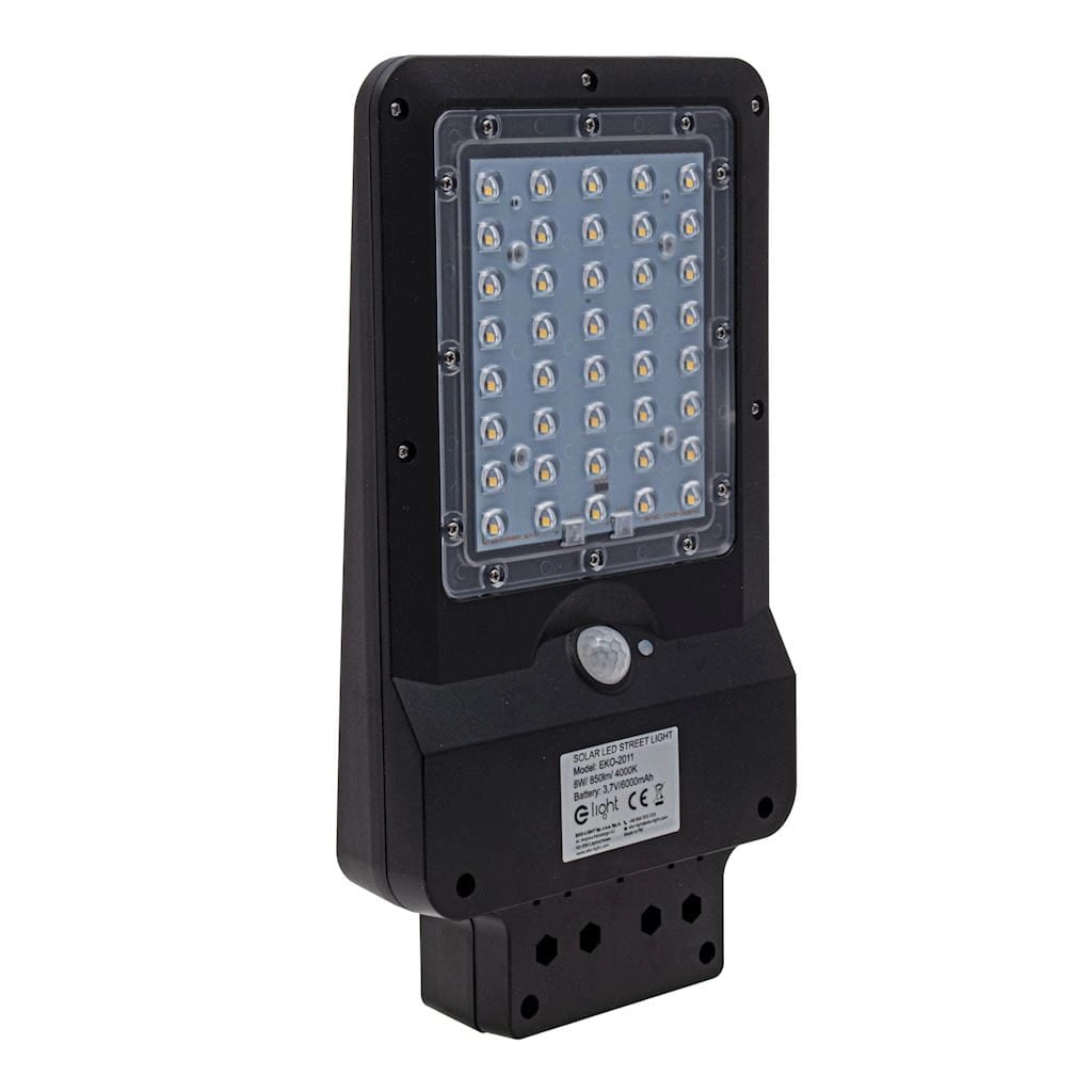 Faretto solare LED 8W 850lm con sensori IP65 Eko-Light