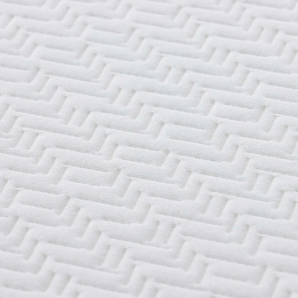 Materasso Bianco e Grigio 140 x 200 cm Tessuto Jacquard 4106330