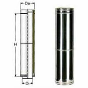 Inox doppia parete elemento tele scopico d.200