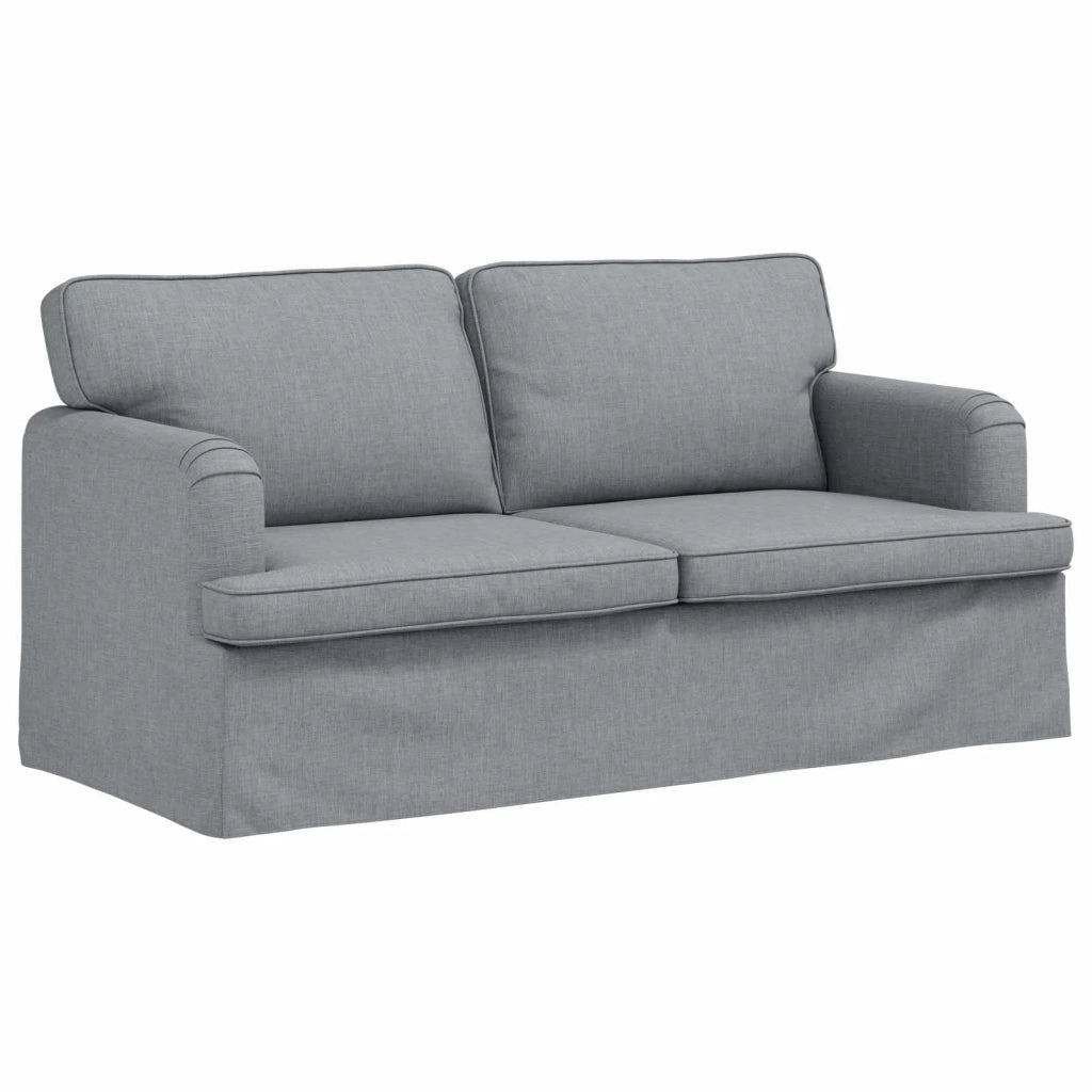 Set di divani 2 pcs Grigio chiaro 162 x 80 x 85 cm Tessuto 3407560