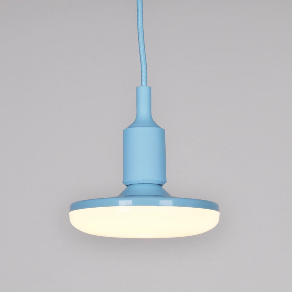Lampada sospensione KIKI blu E27 LED 10W inclusa Polux