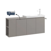 Mobile lavabo "Ferla 110" - 110 x 22 x 45 cm - Matte Mink