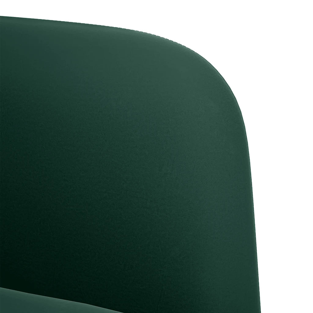 Divano Divanetto-Sofa Verde Scuro 109 cm Velluto